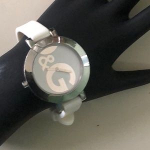 Dolce & Gabbana Stainless Steel Watch W/ Silicone Band (COA Included)